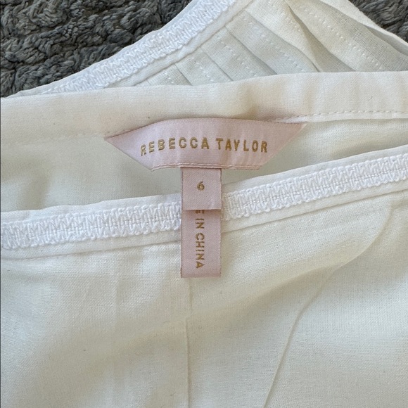NWOT Rebecca Taylor White Pleated Women's Skort - Picture 2 of 5